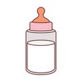 Bottle milk baby isolated icon Royalty Free Stock Photo