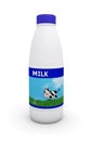 Bottle of milk 3D