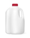 Bottle for milk, juice or something else, on white background