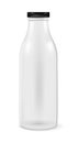 Bottle for milk, juice or something else, on white background