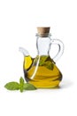 Bottle with mint oil Royalty Free Stock Photo