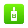 Bottle of mouthwash icon digital green