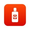 Bottle of mouthwash icon digital red