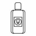 Bottle of mouthwash icon, outline style Royalty Free Stock Photo