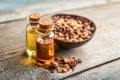 A bottle of myrrh essential oil Royalty Free Stock Photo