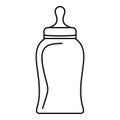 Bottle nipple icon, outline style