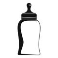 Bottle nipple icon, simple style