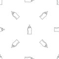 Bottle nipple pattern seamless vector