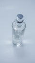Clear scented oil bottle,The lid is Chrome colored