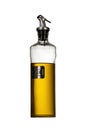 Bottle of olive oil isolated on a white background. Royalty Free Stock Photo