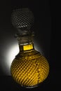 Bottle with Olive oil macro close up Royalty Free Stock Photo