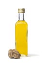 Bottle of olive oil with white truffle Royalty Free Stock Photo