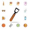 bottle opener colored sketch style icon. Detailed set of color beer in hand drawn style icons. Premium graphic design. One of the Royalty Free Stock Photo