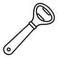 Bottle-opener icon, outline style Royalty Free Stock Photo