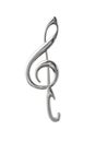 Bottle opener like a music treble clef