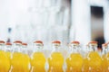 Bottle of Orange Fanta glass soda Royalty Free Stock Photo