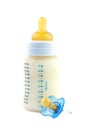 Bottle and pacifier Royalty Free Stock Photo