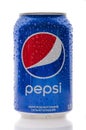 Bottle of a pepsi drink on a white isolated background. Can be u Royalty Free Stock Photo