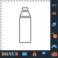 Bottle icon flat