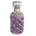 Bottle of perfume. Fashion markers sketch Royalty Free Stock Photo