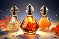 bottle of perfume, product simulations, perfume, beauty products, AI generated