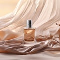 Bottle of Perfume on Table Royalty Free Stock Photo