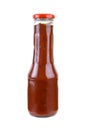 Bottle with piquant tomato ketchup