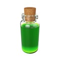 Bottle potion Isolated on White Background, 3D rendering