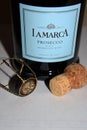 Bottle of Prosecco sparkling wine by Lamarca Royalty Free Stock Photo