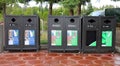 Bottle recycling bins