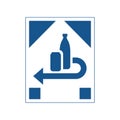 Bottle recycling icon Royalty Free Stock Photo