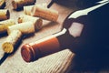 Bottle of red wine Royalty Free Stock Photo