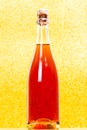 Bottle of rose champagne