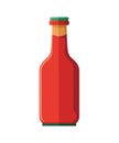 Bottle of sauce, fresh organic seasoning icon