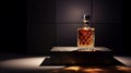 Luxurious Geometry: A Spirited Whiskey Bottle Display