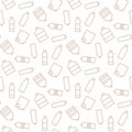 Bottle seamless pattern