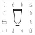 a bottle of shampoo icon. Bottle icons universal set for web and mobile Royalty Free Stock Photo