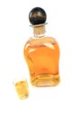 Bottle and small glass Royalty Free Stock Photo