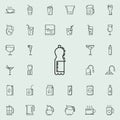 bottle of soda dusk icon. Drinks & Beverages icons universal set for web and mobile Royalty Free Stock Photo