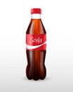 Bottle of soda. Fast food drink symbol Royalty Free Stock Photo