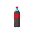 Bottle of soda vector eps10. Bottle of coca soda on white backgorund