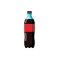 Bottle of soda vector eps10. Bottle of coca soda on white backgorund