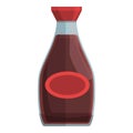 Bottle soy sauce icon, cartoon and flat style Royalty Free Stock Photo