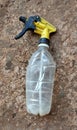 Bottle spray water has broken with material plastic