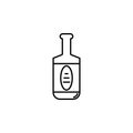 bottle of tequila icon. Element of drinks icon for mobile concept and web apps. Thin line bottle of tequila icon can be used for