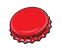 Illustration of a soda bottle top