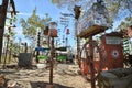 Oro Grande, California, USA, April 17, 2017: Bottle Tree Ranch view on historical route 66