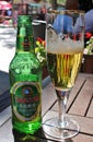 A bottle of Tsingtao and a beer glass