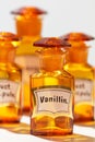 Bottle for Vanillin, used by pharmacists Royalty Free Stock Photo