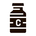 Bottle Vitamin Nutrition Vector Icon